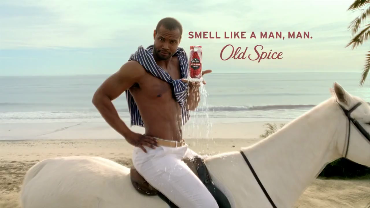 Old spice smell like a man man